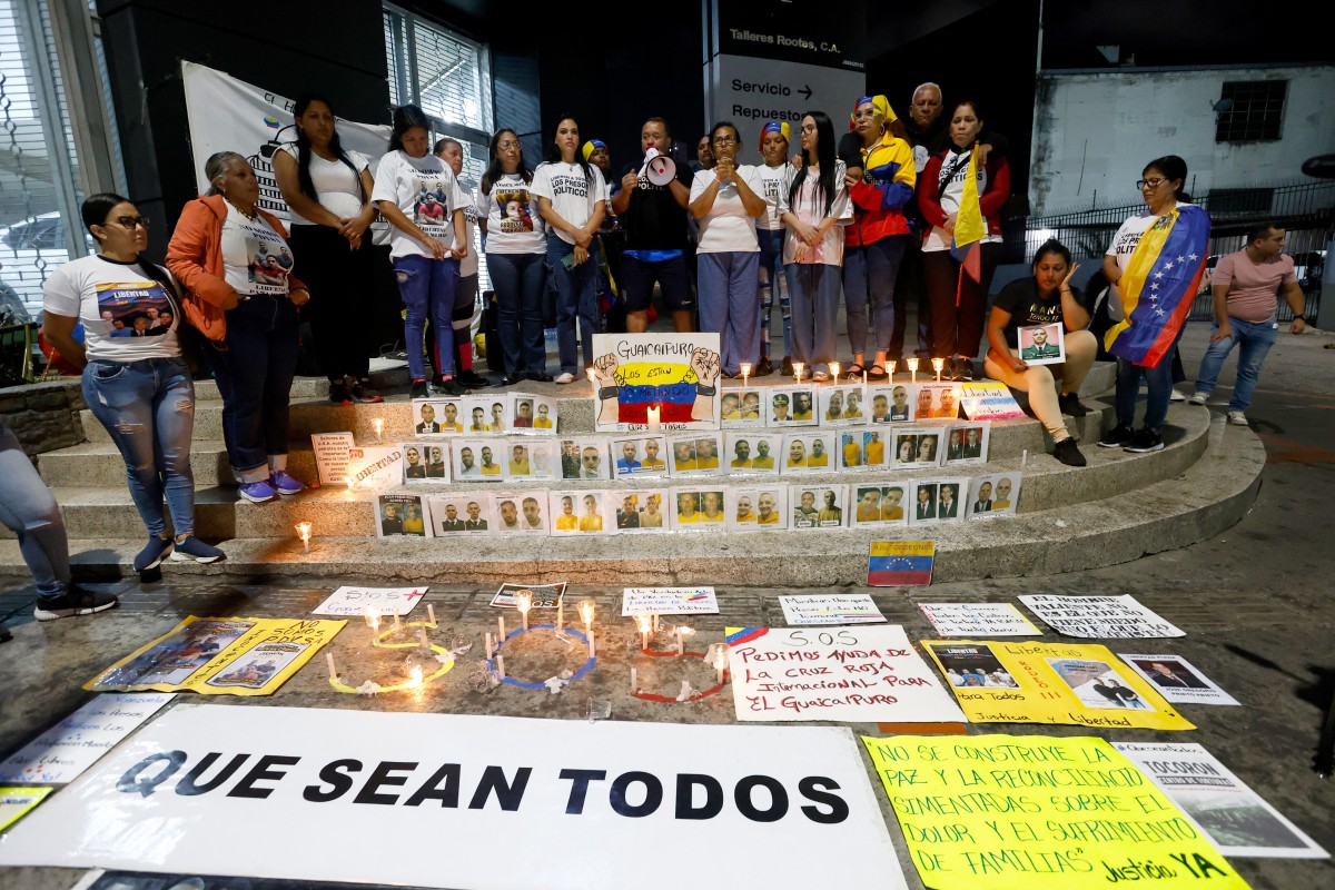 Familiares de presos políticos en Venezuela