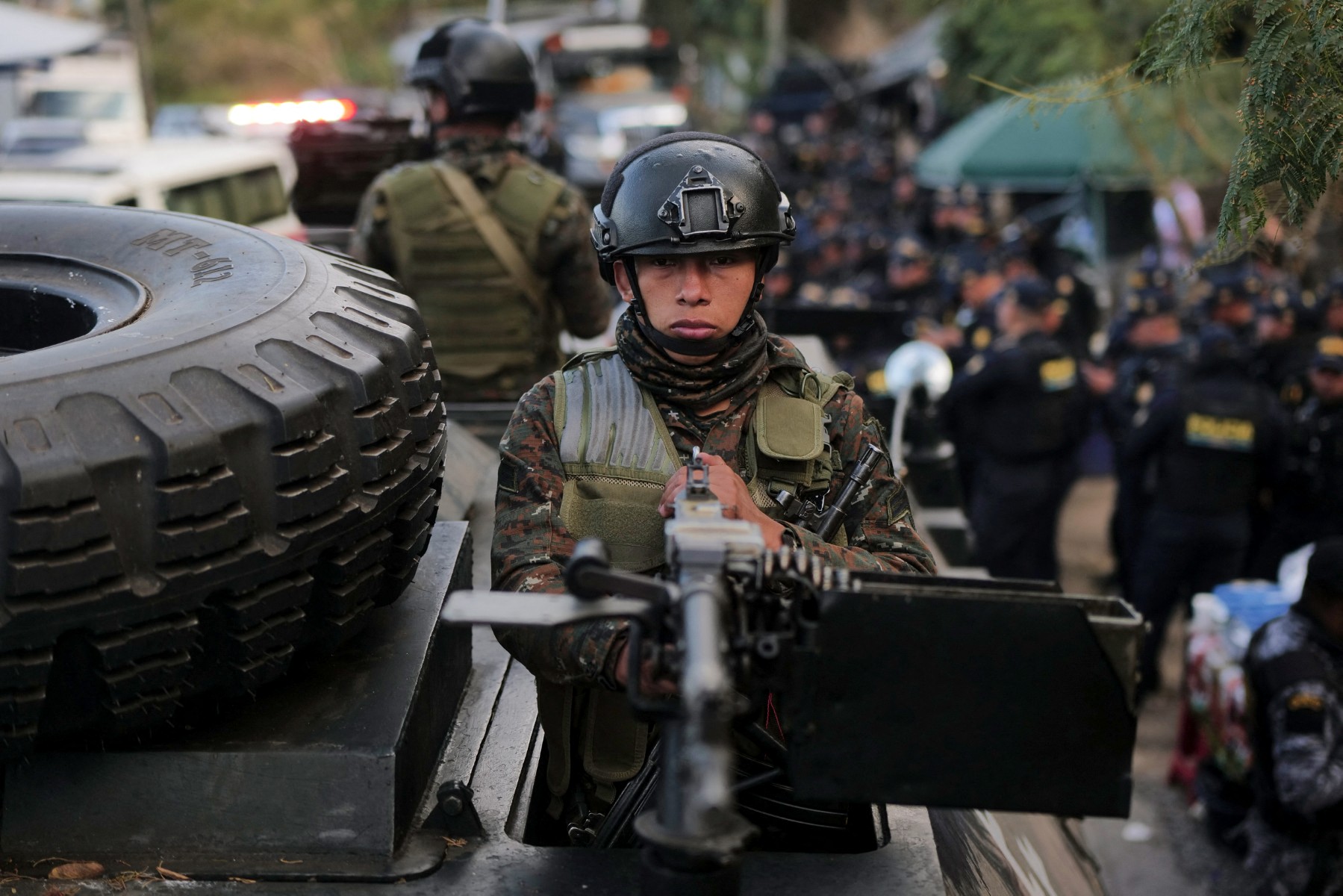 Militares fueron desplegados en las calles de Guatemala
